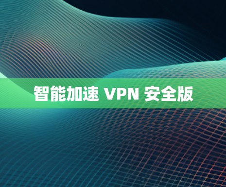 智能加速 VPN 安全版 智能加速 VPN 安全版