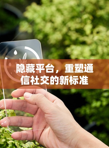 隐藏平台,重塑通信社交的新标准