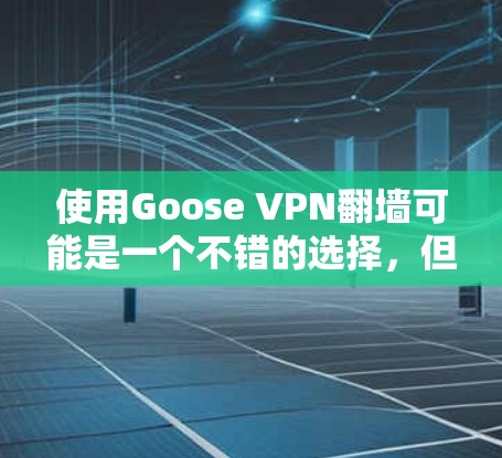 使用Goose VPN翻墙可能是一个不错的选择,但需要综合考虑其稳定性和安全性。以下是对Goose VPN的一些总结和建议